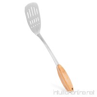 Internet’s Best Stainless Steel and Bamboo Slotted Spatula| Kitchen Turner | Wooden Handle | Cooking Baking Flipping Grilling Frying Pancake Spatula - B01LXU82KK